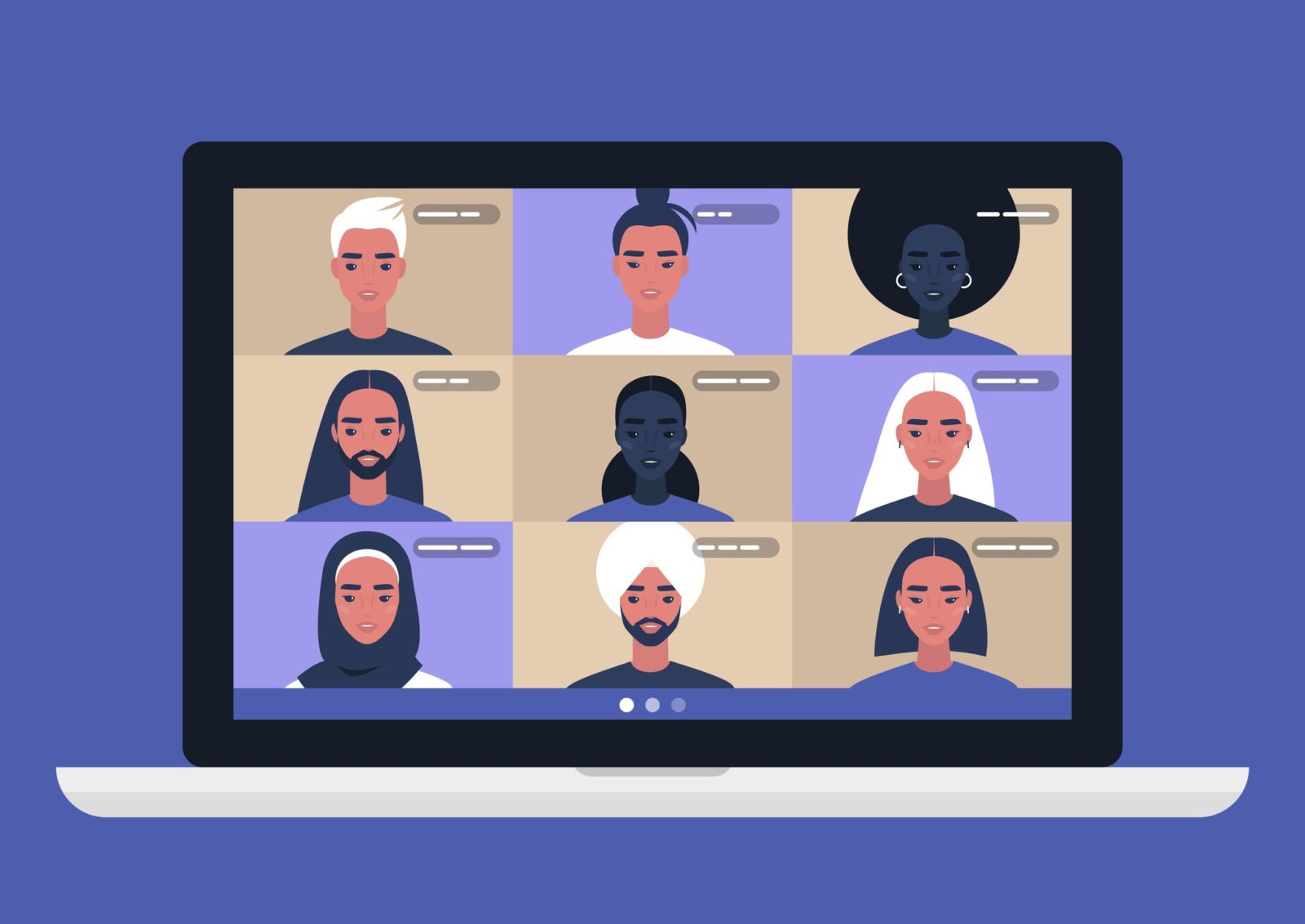 Conference video call, remote project management, quarantine, working from home